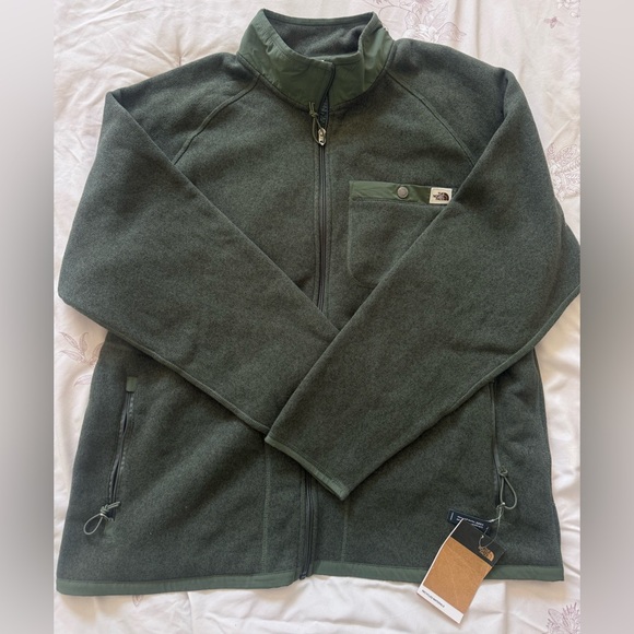 The North Face | Gordon Lyons Men's Full-Zip Olive Green Fleece Jacket - XL - Picture 2 of 5